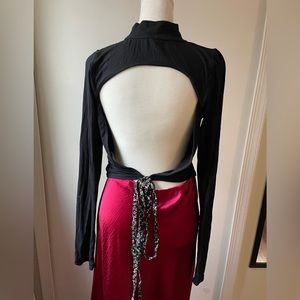 Free People Turtleneck Open Back